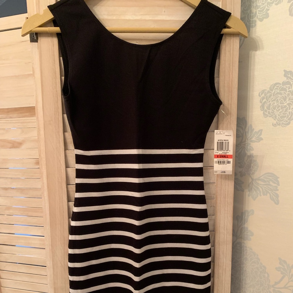 NEW slim fit striped dress